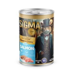 Sigma Chunk In Gravy Adult Cat Tin-Salmon  (400g)