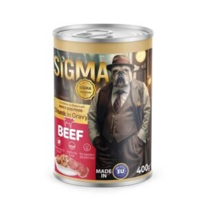 Sigma Chunk In Gravy Adult Dog Tin-Beef (400g)