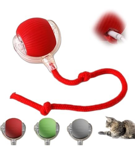 Rubber Vibrating Bouncing Ball Toy For Cats & Dogs