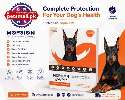 Mopsion Spot on Solution For Dogs (>25-40kg) 1 Tube