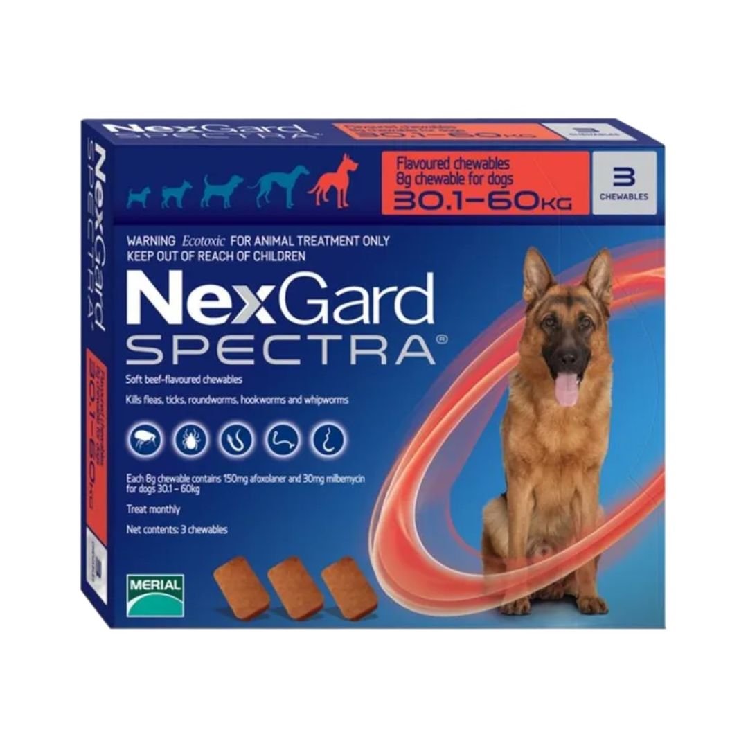 NexGard Spectra chewable tablets for dogs (30-60kg)