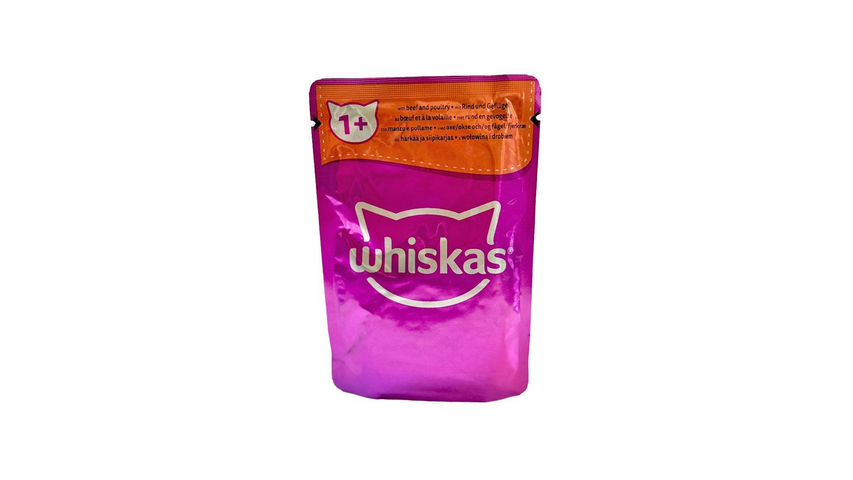 Whiskas 1+ Jelly Pouch- Beef
