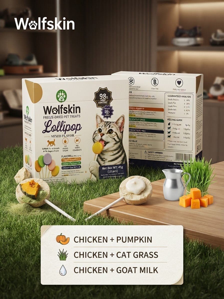 Wolfskin Lollipop For Cats-Freeze Dried Pet Treat